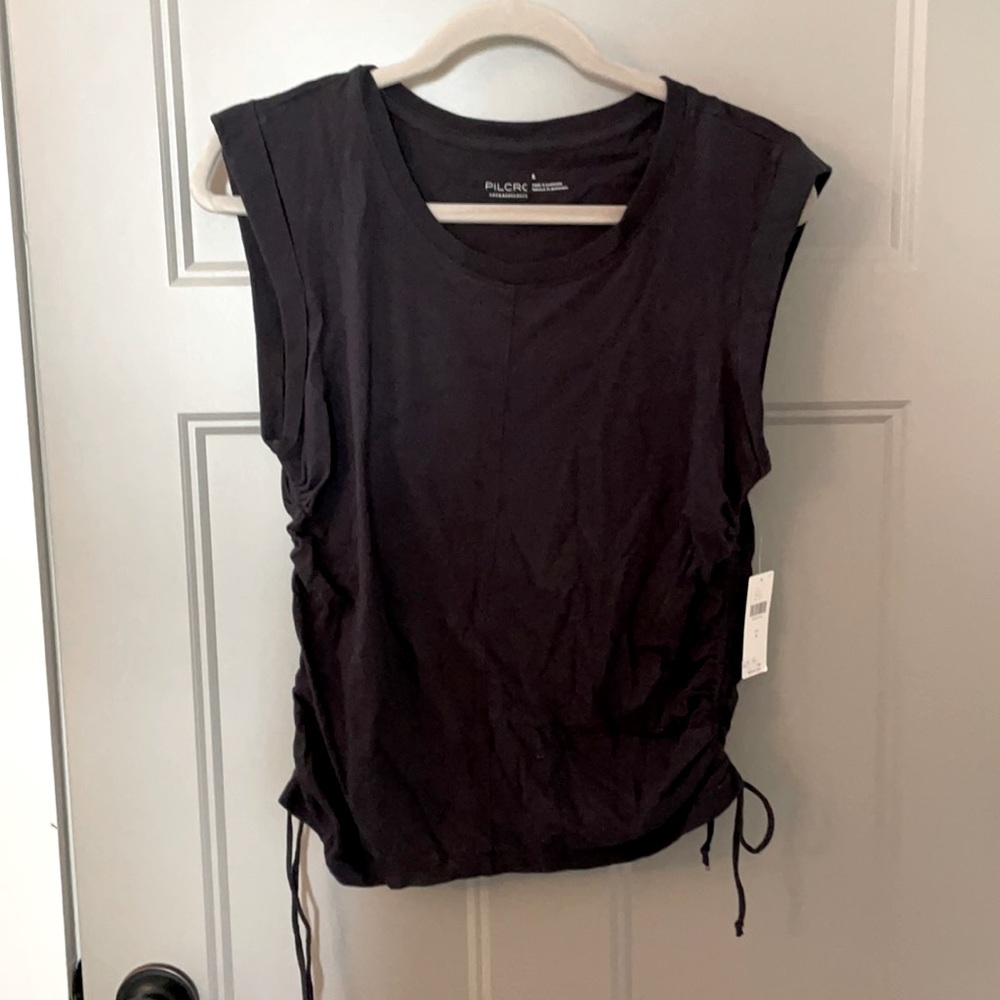 NWT Anthropologie Pilcro Cap Sleeved Top